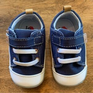 See Kai Run Navy and White Kids Sneakers